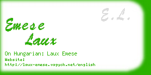 emese laux business card